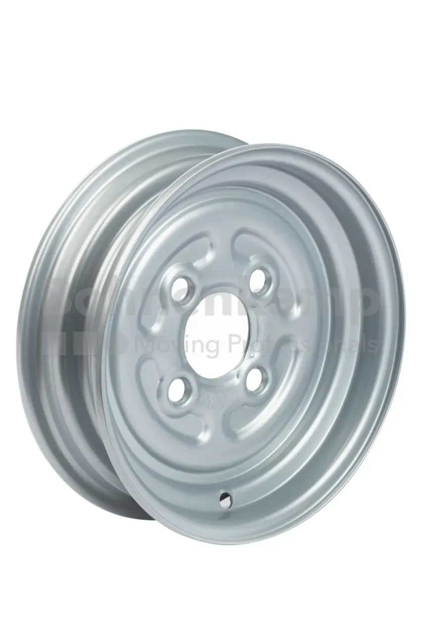Fælg 3.50Bx10 H2 4/60/100 ET0 Sølv Ø14,5